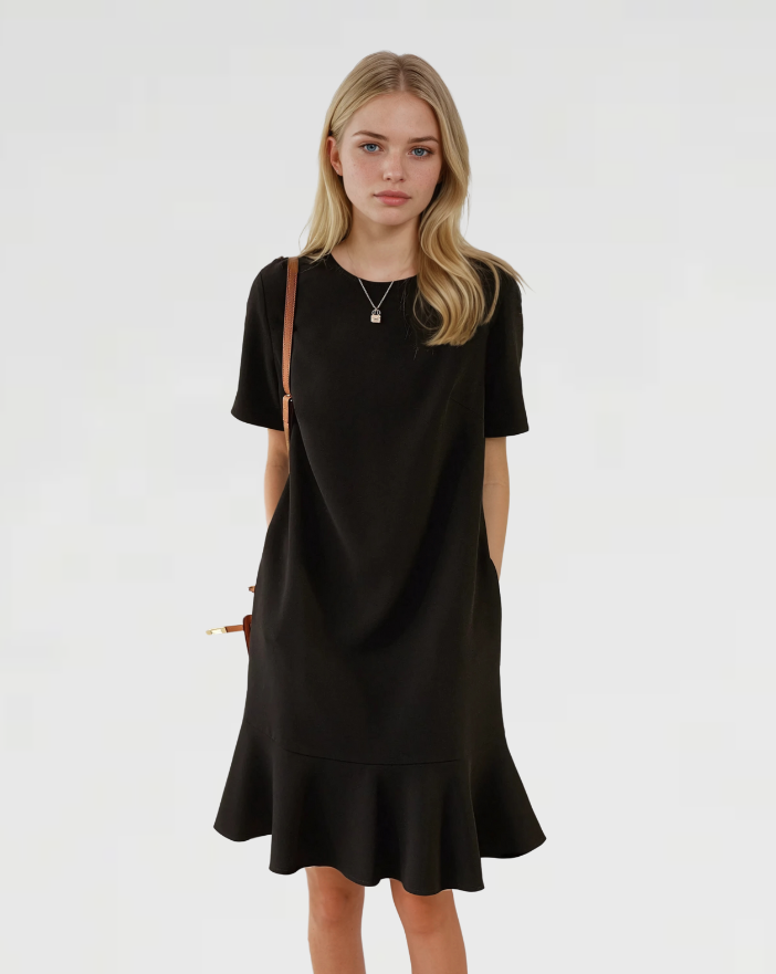 Claire™ | Vestido Corto de Manga Corta Chic
