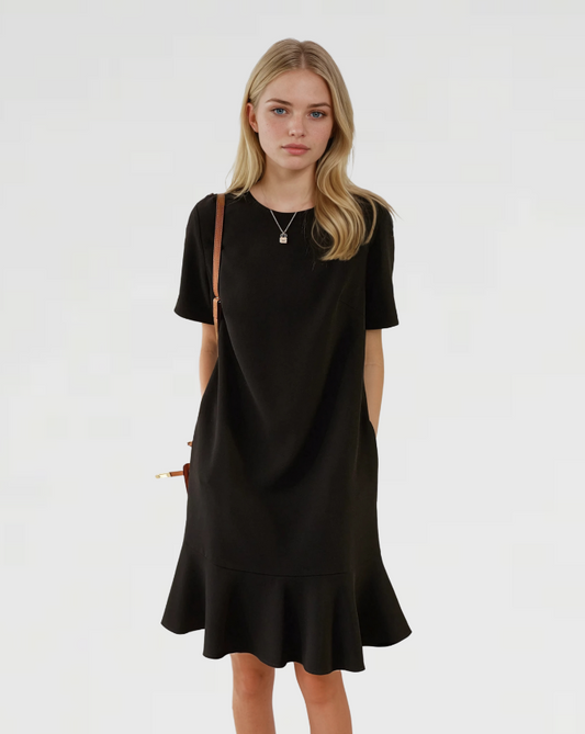 Claire™ | Vestido Corto de Manga Corta Chic