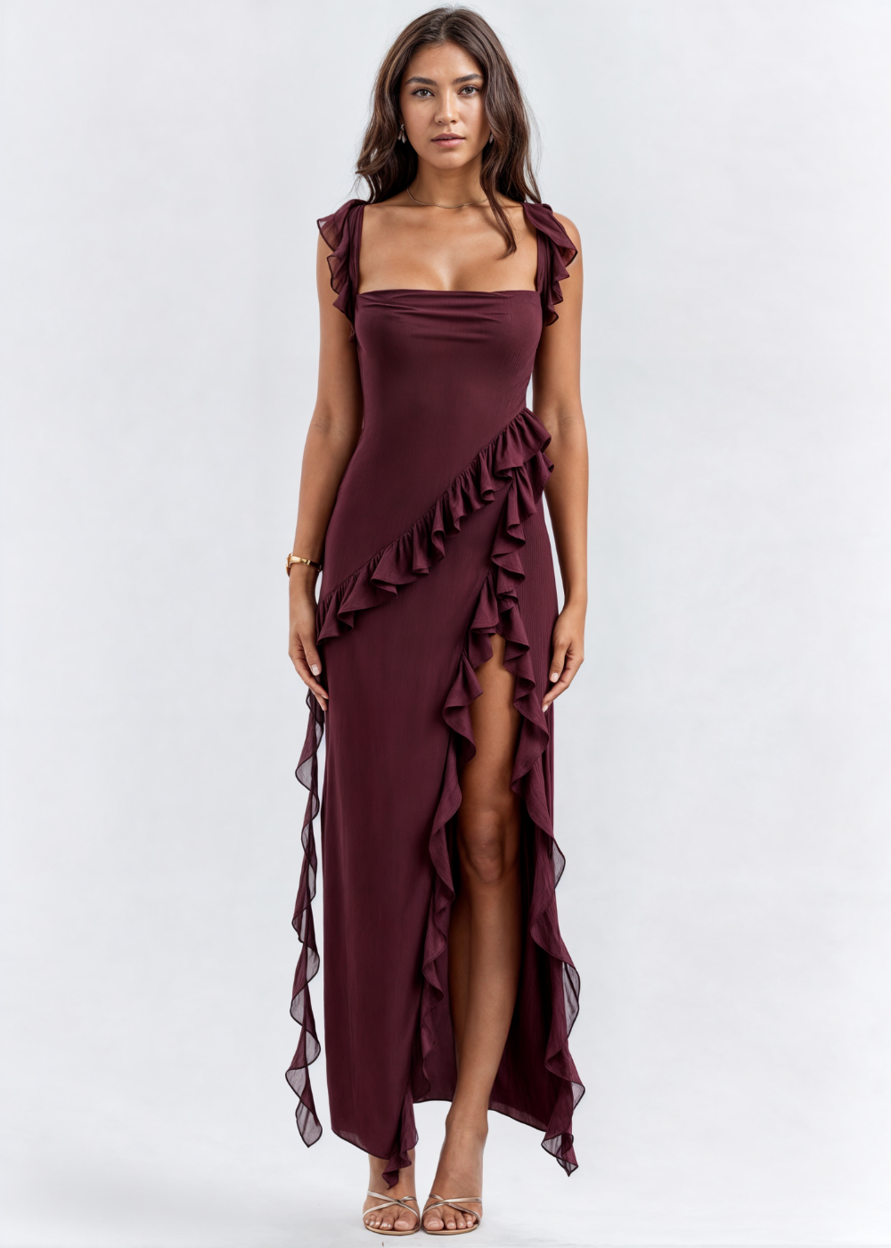 Sophia™ | Vestido Chic de Pierna Abierta